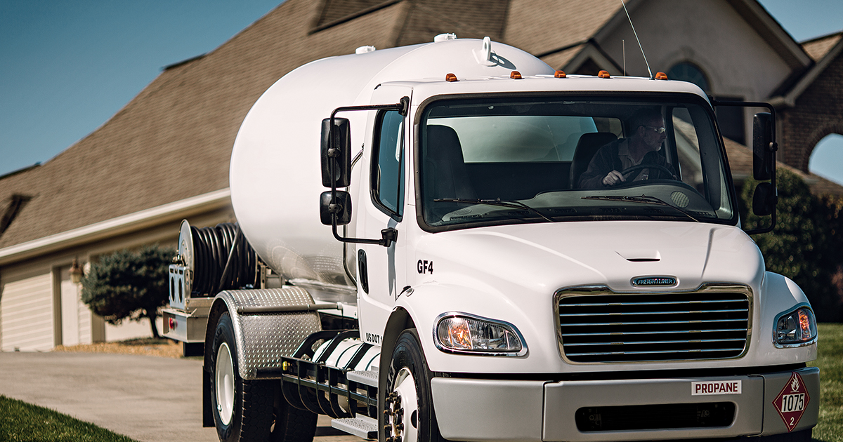 Local TX Propane Delivery Truck