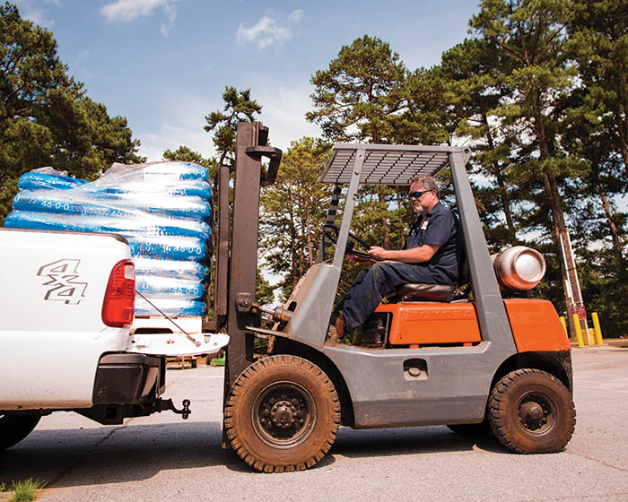 Propane Powered Forklift in North Texas