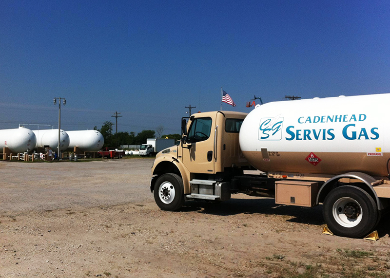 Propane Delivery Truck in North Texas