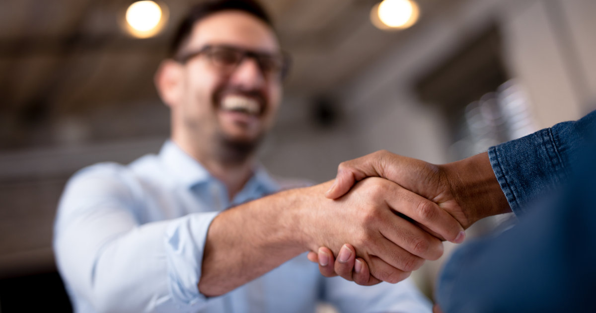 men shaking hands